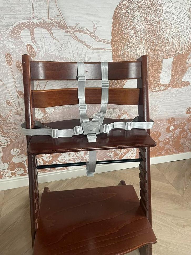 Nieuw! Grijs Harnas tuigje 5-punts gordel Stokke Tripp Trapp, Kinderen en Baby's, Kinderstoelen, Zo goed als nieuw, Meegroeistoel