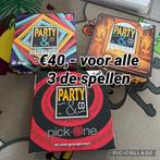 Party & Co Spellen - Set van 3!, Hobby en Vrije tijd, Gezelschapsspellen | Bordspellen, Drie of vier spelers, Ophalen, Zo goed als nieuw