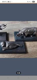 2 WNF beeldjes, Zeehond en Neushoorn., Antiek en Kunst, Ophalen of Verzenden
