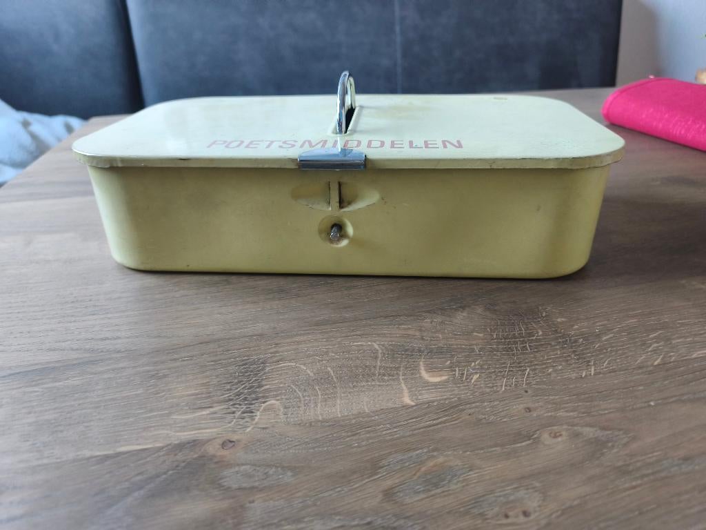 Ouderwetse poetsmiddelendoos Brabantia, Verzamelen, Retro, Ophalen of Verzenden, Huis en Inrichting