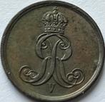 Hannover schitterende pfennig 1863B, Ophalen of Verzenden, Duitsland, Losse munt