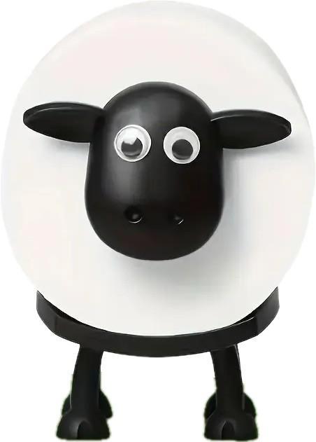 Schaap Toiletrolhouder, Huis en Inrichting, Badkamer | Badtextiel en Accessoires, Nieuw, Overige typen, Zwart, Verzenden