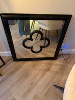 Eicholtz Zwarte Spiegel met Klaver Design, Ophalen, Zo goed als nieuw, Vierkant, 75 tot 100 cm