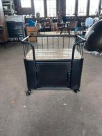 trolleytafel industrieel outlet korting, Ophalen, 50 tot 100 cm, Overige materialen, Vierkant