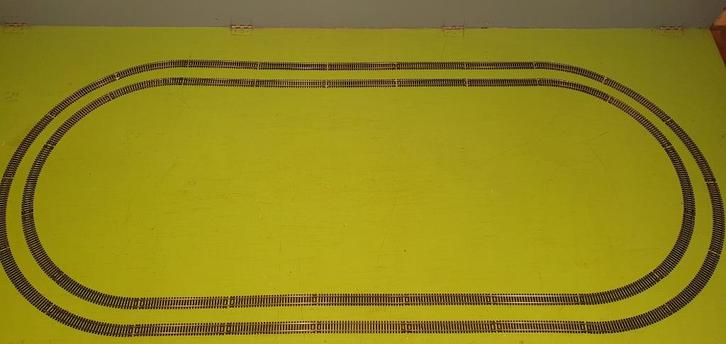 Lima dubbele ovaal H0, Hobby en Vrije tijd, Modeltreinen | H0, Gebruikt, Rails, Gelijkstroom, Lima, Ophalen of Verzenden