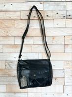 Lucy World Accessories schoudertasje met leer zwart, Overige merken, Zwart, Nieuw, Ophalen of Verzenden