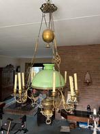 Antieke Jugendstil Hanglamp met Groene Kap, Antiek en Kunst, Antiek | Lampen, Ophalen