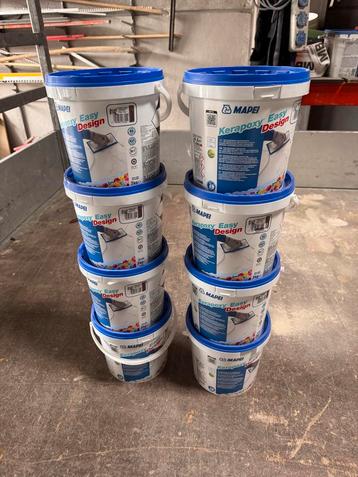 8x 3kg Mapei Kerapoxy Easy Design Kleur 0142 beschikbaar voor biedingen