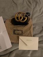 Gucci GG 4cm Black Leather Double G maat 40, Ophalen of Verzenden, Gucci, Gedragen, 3 tot 5 cm