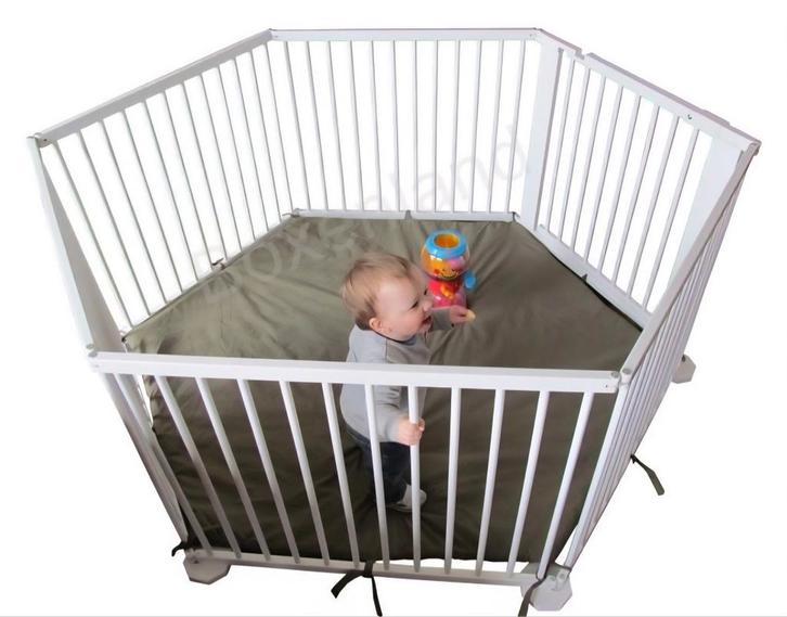 Grondbox / Playpen 5,49 Wit boxenland, Kinderen en Baby's, Boxen, Gebruikt, Ophalen