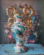 Kan H. BEQUET vogel roze/blauw Toen was geluk, Ophalen of Verzenden