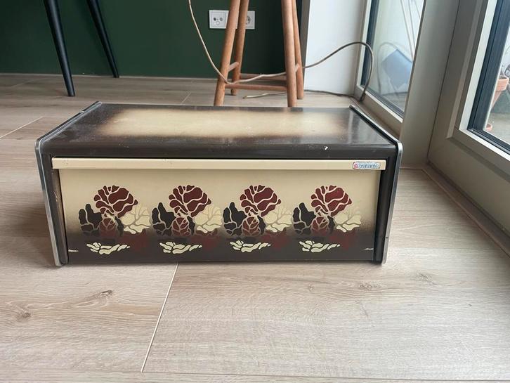 Vintage Brabantia Broodtrommel - Retro Design, Huis en Inrichting, Keuken | Keukenbenodigdheden, Gebruikt, Ophalen of Verzenden