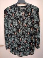 Maat 36 Yessica blouse zwart vogelprint, Kleding | Dames, Ophalen of Verzenden, Zo goed als nieuw, Maat 36 (S), Yessica