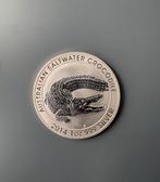 1oz zilver australian saltwater crcodille 2014, Verzenden, Zilver