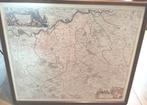 Vintage ingelijste Landkaart Zuid-Limburg, Boeken, Atlassen en Landkaarten, Nederland, Zo goed als nieuw, 1800 tot 2000, Landkaart