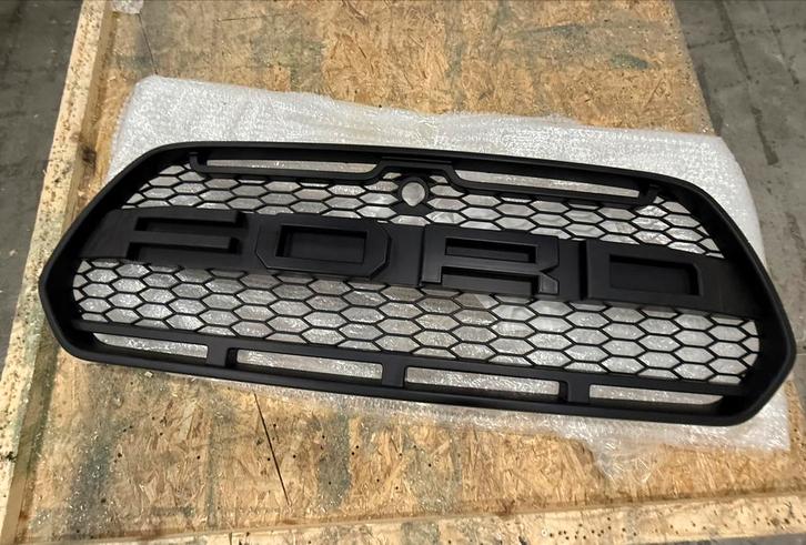 Ford Transit Mk8 Raptor Grill - Mat Zwart, Auto-onderdelen, Carrosserie en Plaatwerk, Bumper, Ford, Voor, Nieuw, Ophalen of Verzenden