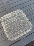 Vintage plafondlamp plafonniére, Huis en Inrichting, Lampen | Plafondlampen, Ophalen of Verzenden, Zo goed als nieuw, Glas