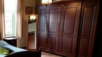 kersenhouten hang- legkast 4-deurs, Huis en Inrichting, 25 tot 50 cm, 200 cm of meer, Met hangruimte, Gebruikt