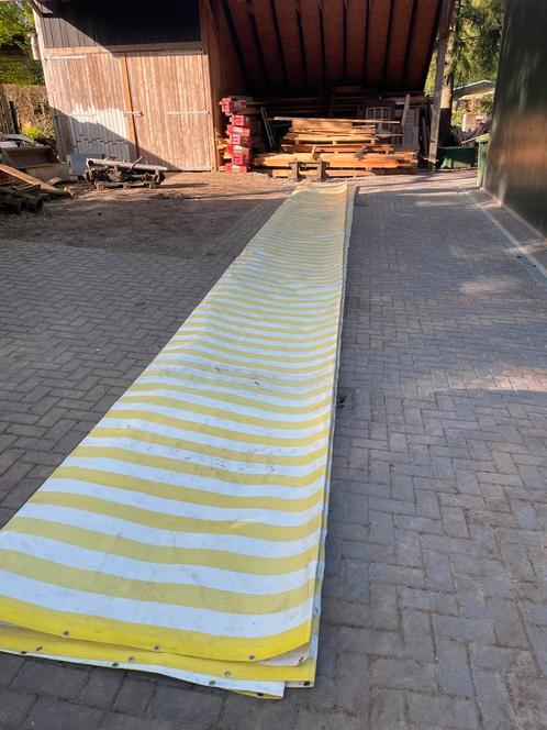 Tentdoek gebruikt als overkapping 7x14m, Tuin en Terras, Overige Tuin en Terras, Gebruikt, Ophalen