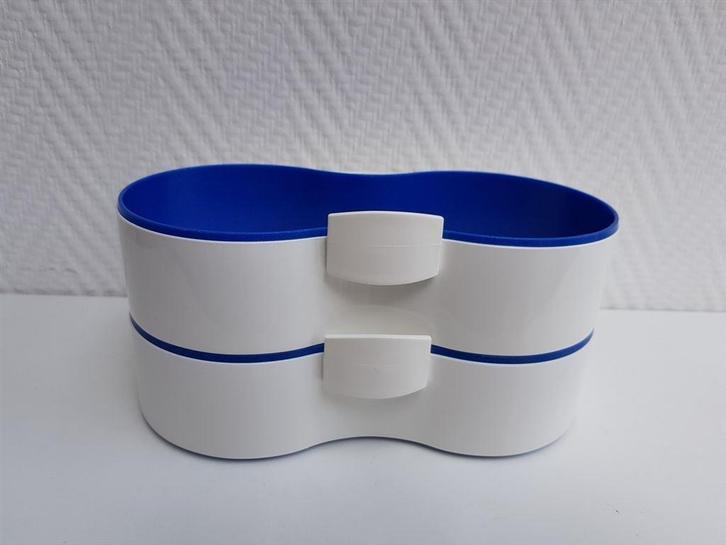 T163 Oceano 1001 dingen bakjes, zgan,Tupperware, Huis en Inrichting, Keuken | Tupperware, Zo goed als nieuw, Overige typen, Blauw