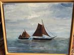 Zuiderzee zeilschepen schilderij, Antiek en Kunst, Ophalen of Verzenden