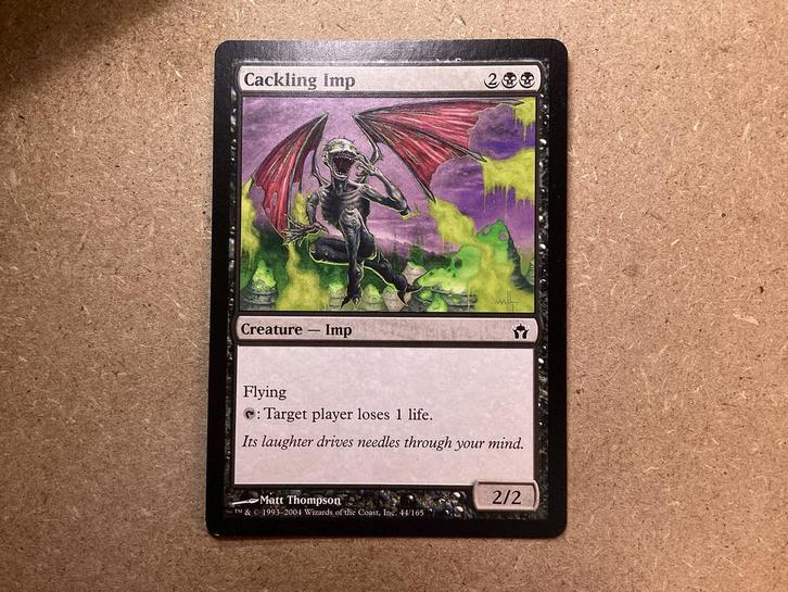 1x Cackling Imp [044/165] (Excellent), Hobby en Vrije tijd, Verzamelkaartspellen | Magic the Gathering, Zo goed als nieuw, Losse kaart
