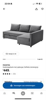 Hoek Slaapbank met Opberger - Friheten, Ophalen, Gebruikt, Stof