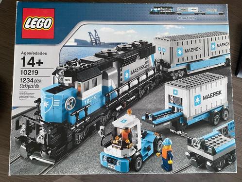 Lego Maersk Container Trein, set 10219 COMPLEET, Kinderen en Baby's, Speelgoed | Duplo en Lego, Nieuw, Lego, Complete set, Ophalen of Verzenden