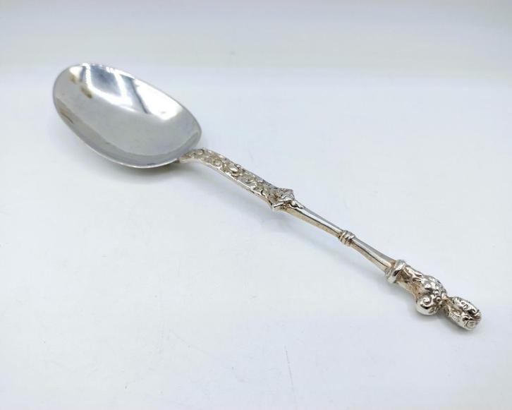 Zilveren gelegenheidslepel, pseudokeuren, 19e eeuws., Antiek en Kunst, Antiek | Goud en Zilver, Zilver, Verzenden