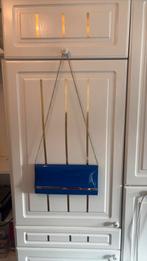Mooie clutch blauwe lakleer, 120 cm of meer, Binnendeur, Ophalen of Verzenden, Zo goed als nieuw