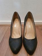 Zwarte glitter pumps maat 39, Pumps, Zwart, Ophalen of Verzenden, Gedragen