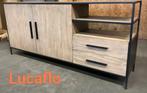 Showmodel dressoir Lucasi, 183 cm br, UITVERKOOP van €899,-, Ophalen of Verzenden, Nieuw, 25 tot 50 cm, 150 tot 200 cm