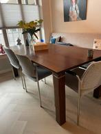 GRATIS AF TE HALEN: Houten eettafel 200x100, Huis en Inrichting, Tafels | Eettafels, Ophalen, Gebruikt, 200 cm of meer, 50 tot 100 cm