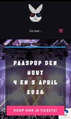 PAASPOP DEN HOUT kaartjes te koop!, Twee personen