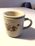 Chi Kiang Stoneware Thee mok met bloemen, Gebruikt, Ophalen of Verzenden, Overige stijlen, Kop(pen) en/of Schotel(s)