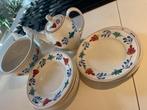 Boerenbont Servies PORSELEIN, Huis en Inrichting, Keuken | Servies, Ophalen, Gebruikt, Overige typen, Boerenbont