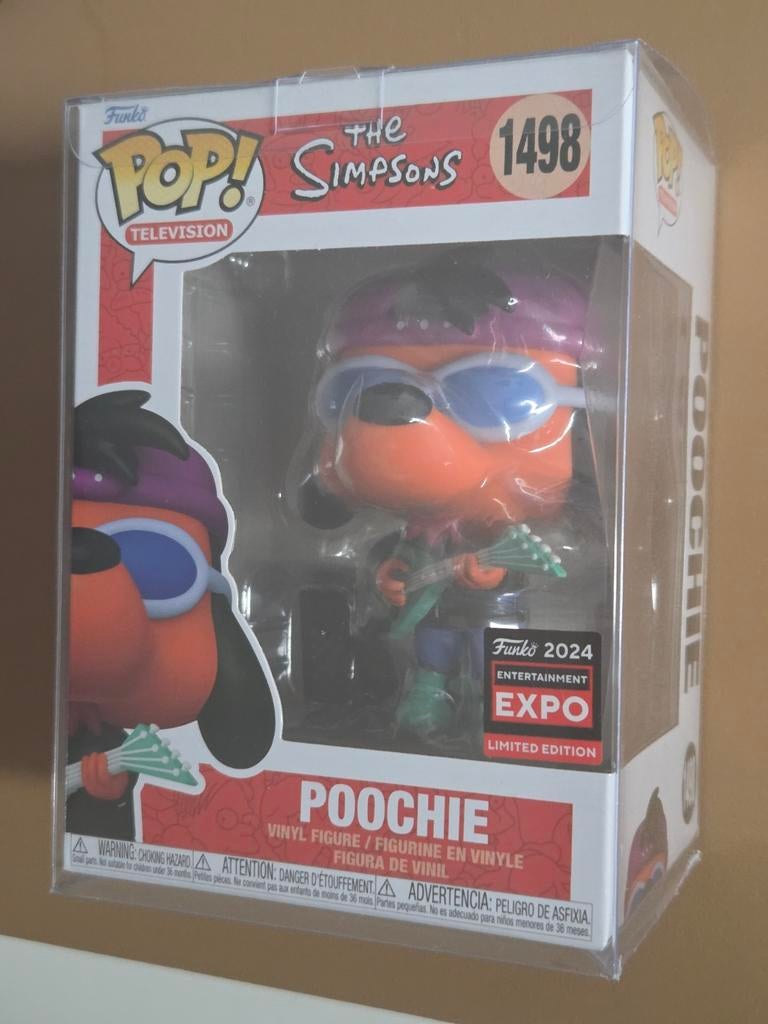 Funko Pop Poochie #1498 - The Simpsons met beschermhoes, Verzamelen, Poppetjes en Figuurtjes, Ophalen of Verzenden, Nieuw