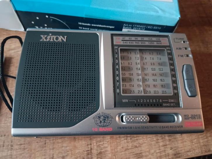 Xiton KC-5910 Wereldontvanger - 10 Band Radio, Audio, Tv en Foto, Radio's, Gebruikt, Wereldontvanger, Ophalen of Verzenden