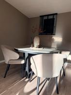 Complete eethoek Richmond Interiors eettafel + 4stoelen, 200 cm of meer, Zo goed als nieuw, Rechthoekig, 50 tot 100 cm