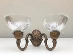 wandlamp art deco, Ophalen, Gebruikt, Glas, Art deco