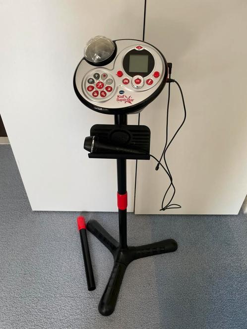 V tech kidi super star muziek en spelletjes microfoon zwart, Kinderen en Baby's, Speelgoed | Vtech, Zo goed als nieuw, Ophalen