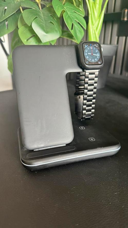 3-in-1 Draadloze Oplader voor iPhone/Apple Watch/AirPods, Audio, Tv en Foto, Opladers, Zo goed als nieuw, Ophalen of Verzenden