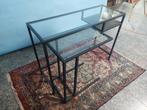 moderne sidetable in 2 delen ( 500583), Ophalen, 25 tot 50 cm, Rechthoekig, Glas