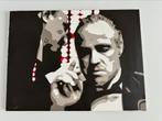 Godfather op canvas, Schilderij, Gebruikt, Ophalen of Verzenden, 75 cm of meer