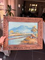 Vintage Indonesisch olieverfschilderij – jaren ’80, Antiek en Kunst, Kunst | Schilderijen | Klassiek, Ophalen of Verzenden