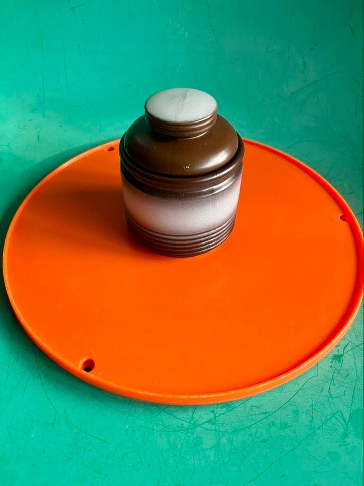 Retro aardewerk suikerpot Winterling Pfalzkeramik Sahara, Antiek en Kunst, Antiek | Keramiek en Aardewerk, Ophalen of Verzenden