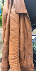 Echt Lederen jas licht bruin XL vintage, Ophalen of Verzenden, Zo goed als nieuw, Maat 46/48 (XL) of groter, Bruin