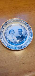 Mosa Plateel Gedenkbord 1936 Juliana & Bernard, Ophalen of Verzenden