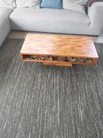 Salontafel notenhout, Ophalen, Gebruikt, 100 tot 150 cm, 50 tot 100 cm