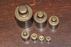 7 koperen gewichten, Antiek en Kunst, Antiek | Koper en Brons, Ophalen of Verzenden, Koper